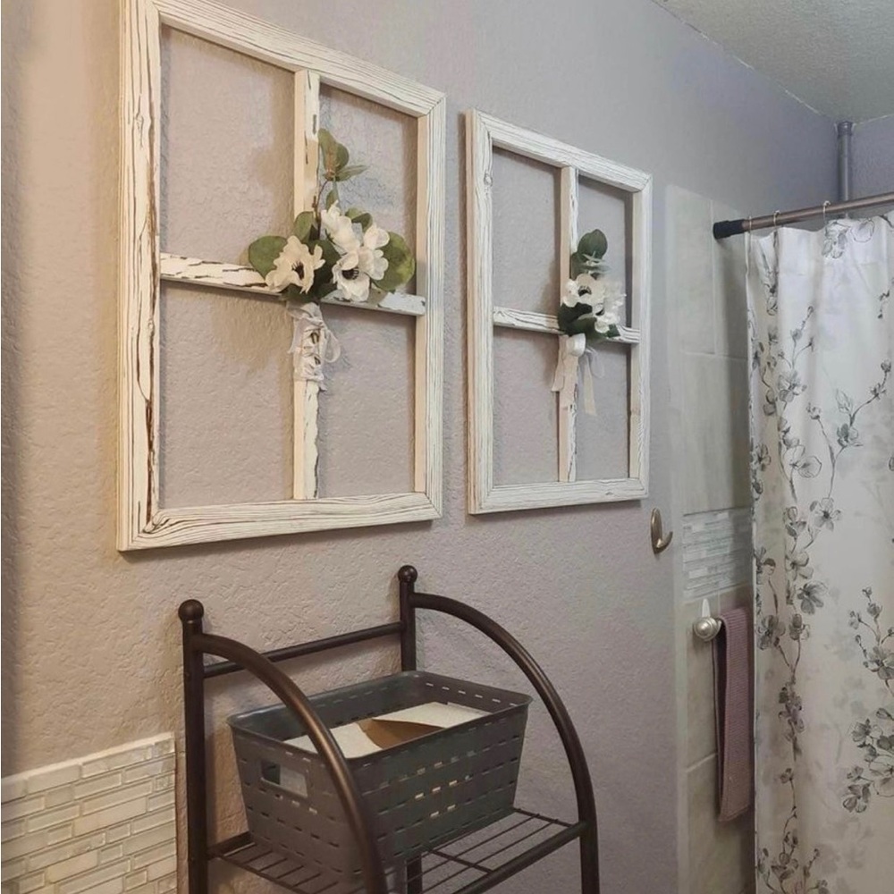 COPY - Set of 2 Large Farmhouse Wood Frame Wall Decor